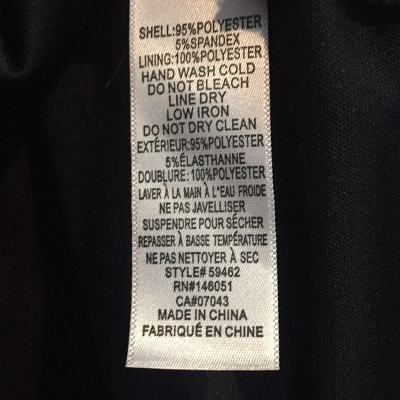 Monteau | Faux-Wrap Dress in Black (NWOT) - Picture 6 of 6